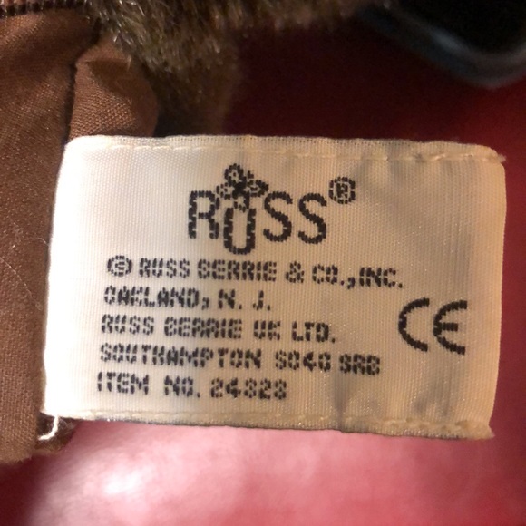 Vintage Russ Toy Stuffed Purse pets plush money Chimp hand Bag zipper Handel - Picture 4 of 8